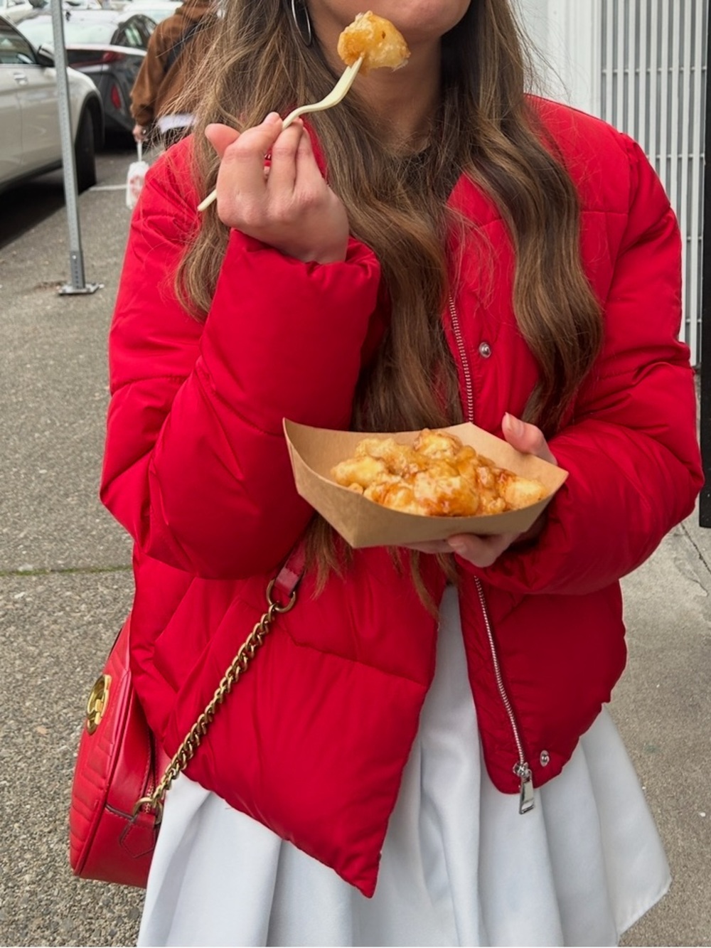 Calvin Klein Red Puffer Coat